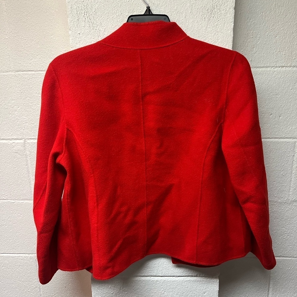 Talbots Women's Vibrant Red/Orange hue Blazer. Size 16p - Picture 5 of 5